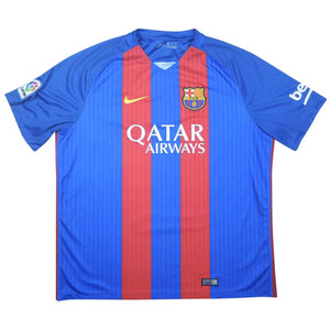 Barcelona 2016-17 Home Shirt (S) (Xavi 6) (Good)_2