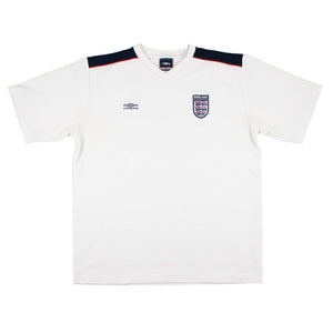 England 1999-2001 Umbro Training Shirt (L) (Shearer 9) (Excellent)_2