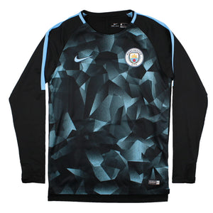 Manchester City 2017-18 Long Sleeve Nike Training Shirt (S) (Excellent)_0