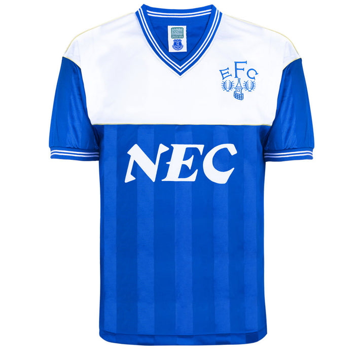 Everton 1985-86 Score Draw Home Shirt (L) (Very Good)