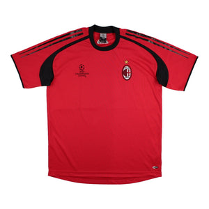 AC Milan 2004-05 Adidas Champions League Training Shirt (L) (Cafu 2) (Very Good)_2