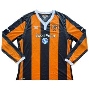 Hull City 2016-17 Long Sleeve Home Shirt (XXL) (Maloney 15) (Excellent)_2