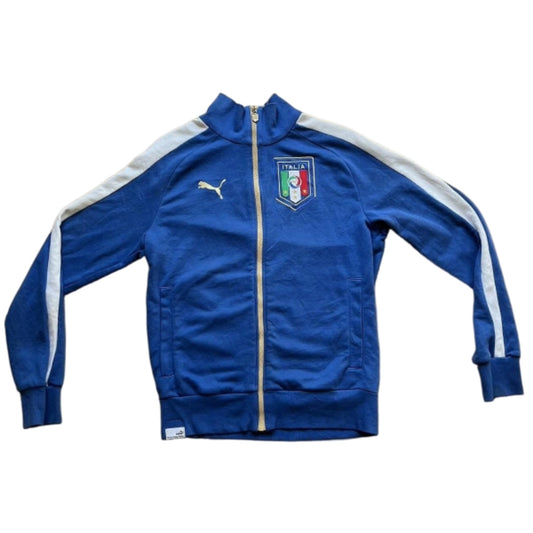 Italy Puma Long Sleeve Tracksuit Zip Top (M) (Excellent)_0