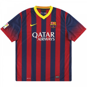 Barcelona 2013-14 Home Shirt (L) (Excellent)_0