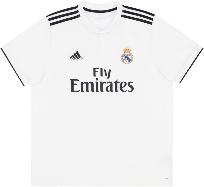 Real Madrid 2018-19 Home Shirt (S) (Very Good) (Benzema 9)_3