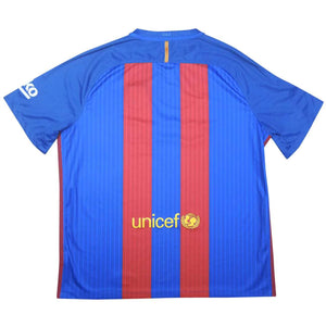 Barcelona 2016-17 Home Shirt (S) (Ronaldinho 10) (Good)_3