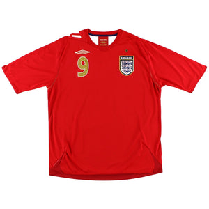 England 2006-08 Away Shirt Rooney #9 (XL) (Good)_1