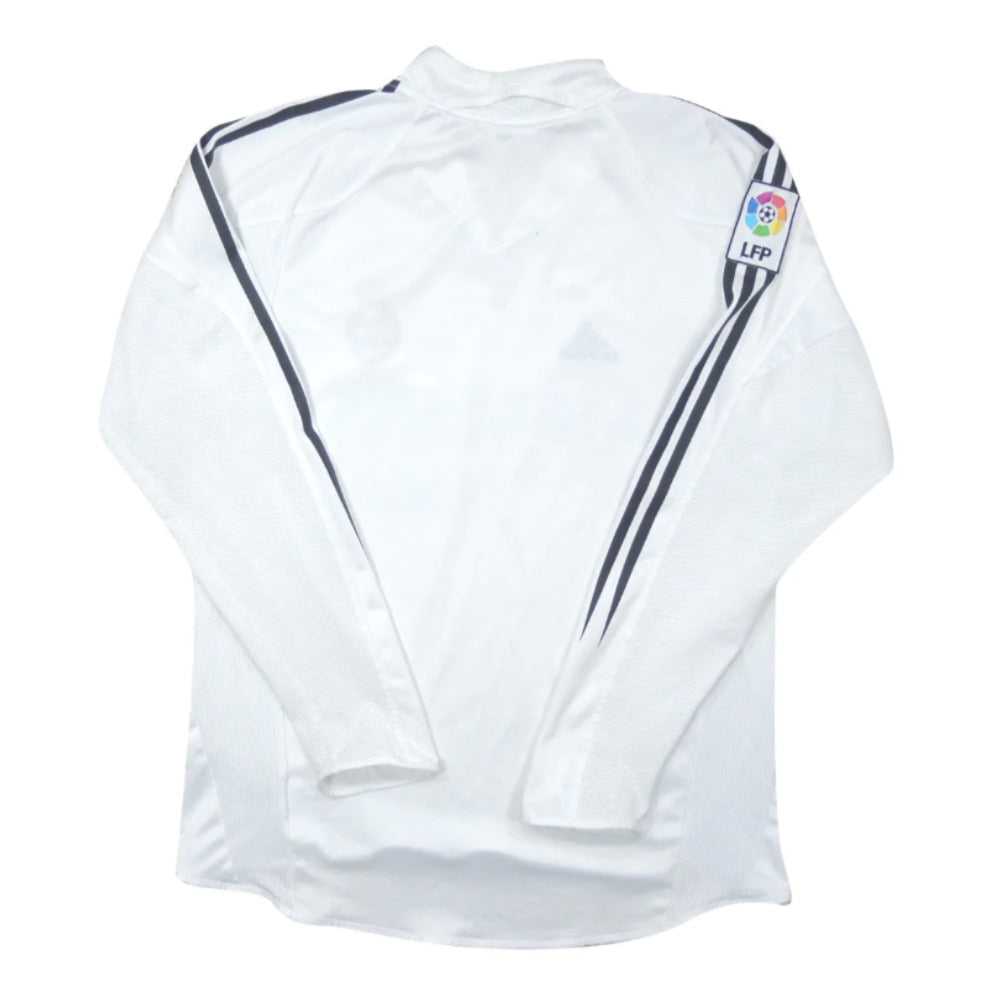 Real Madrid 2004-05 Long Sleeve Home Shirt (L) (Excellent)_1