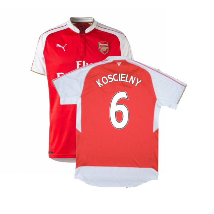 2015-2016 Arsenal Home Shirt (Excellent) (Koscielny 6)