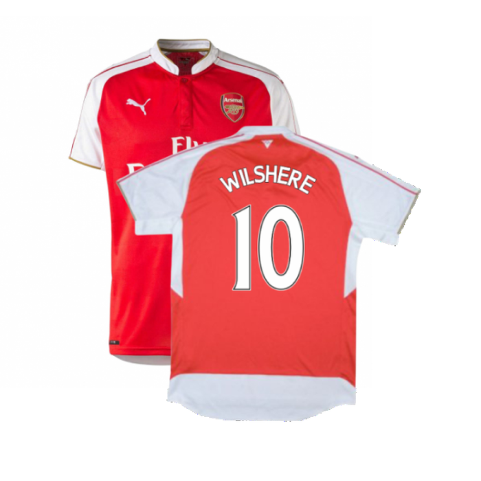 2015-2016 Arsenal Home Shirt (Excellent) (Wilshere 10)