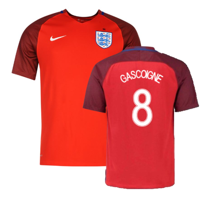 England 2016-17 Away Football Shirt (XL.Boys) (Excellent) (Gascoigne 8)