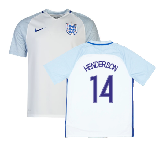 2016-2017 England Home Nike Football Shirt (L) (Excellent) (Henderson 14)_0