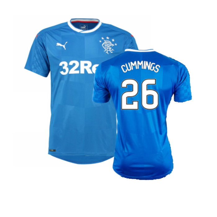 Rangers 2016-17 Home Shirt (M) (Very Good) (Cummings 26)