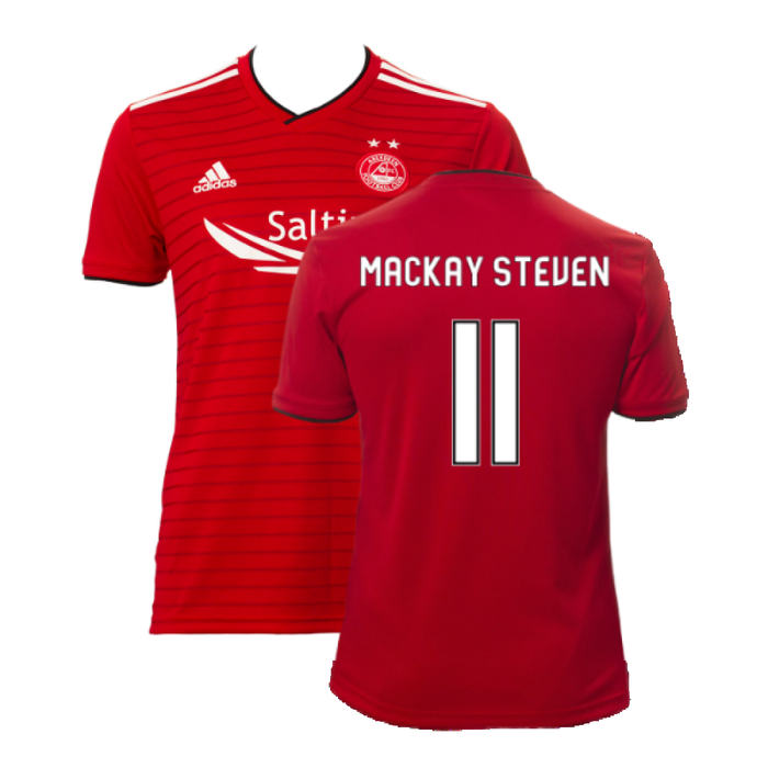 Aberdeen 2018-19 Home Shirt (Excellent) (Mackay Steven 11)