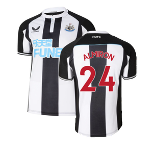 2021-2022 Newcastle United Home Shirt (M) (Mint) (ALMIRON 24)_0