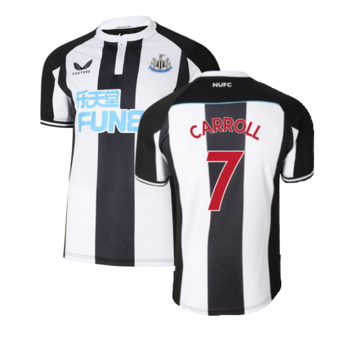 2021-2022 Newcastle United Home Shirt (M) (Mint) (CARROLL 7)