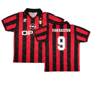 AC Milan 1994-96 Home Shirt (M) (Excellent) (VAN BASTEN 9)_0