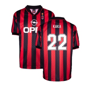 AC Milan 1996-97 Retro Home Shirt (M) (KAKA 22) (Excellent)_0