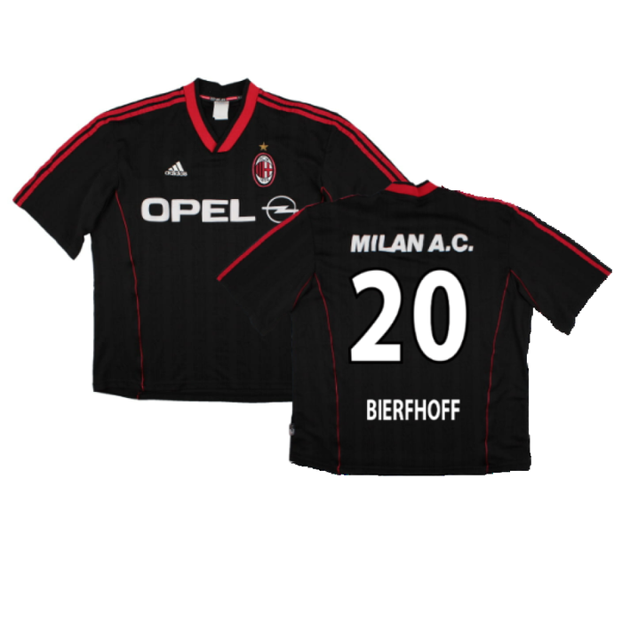 AC Milan 2000-01 Adidas Training Shirt (XL) (Bierfhoff 20) (Good)