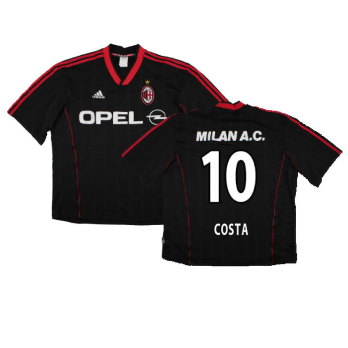 AC Milan 2000-01 Adidas Training Shirt (XL) (Costa 10) (Good)