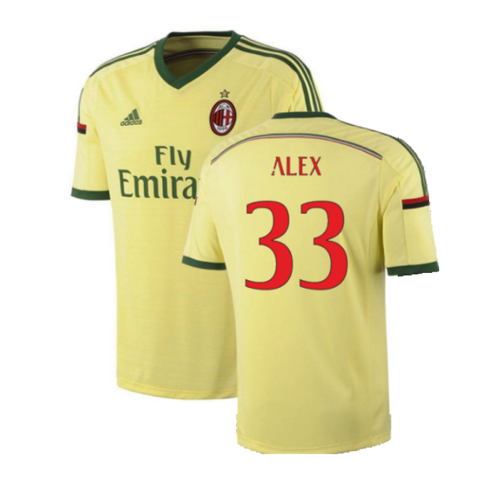 AC Milan 2014-15 Third Shirt (XL) (Very Good) (Alex 33)