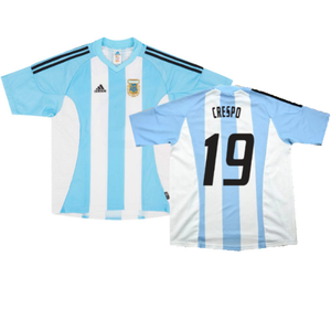 Argentina 2002-04 Home Shirt (L) (Excellent) (Crespo 19)_0