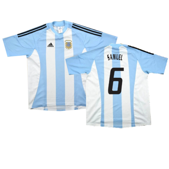 Argentina 2002-04 Home Shirt (L) (Excellent) (Samuel 6)