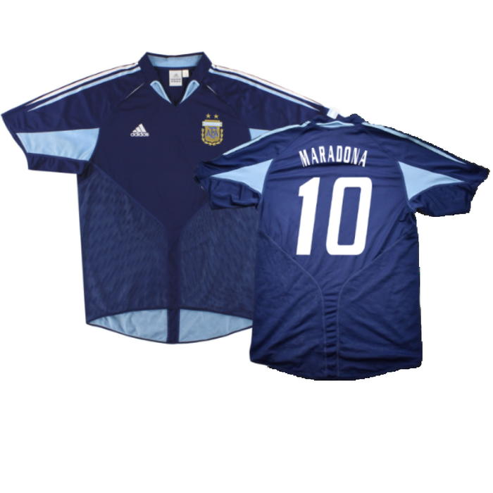 Argentina 2004-05 Away Shirt (L) (Excellent) (MARADONA 10)