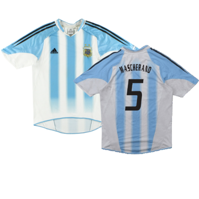 Argentina 2004-05 Home Shirt (XL) (Good) (Mascherano 5)