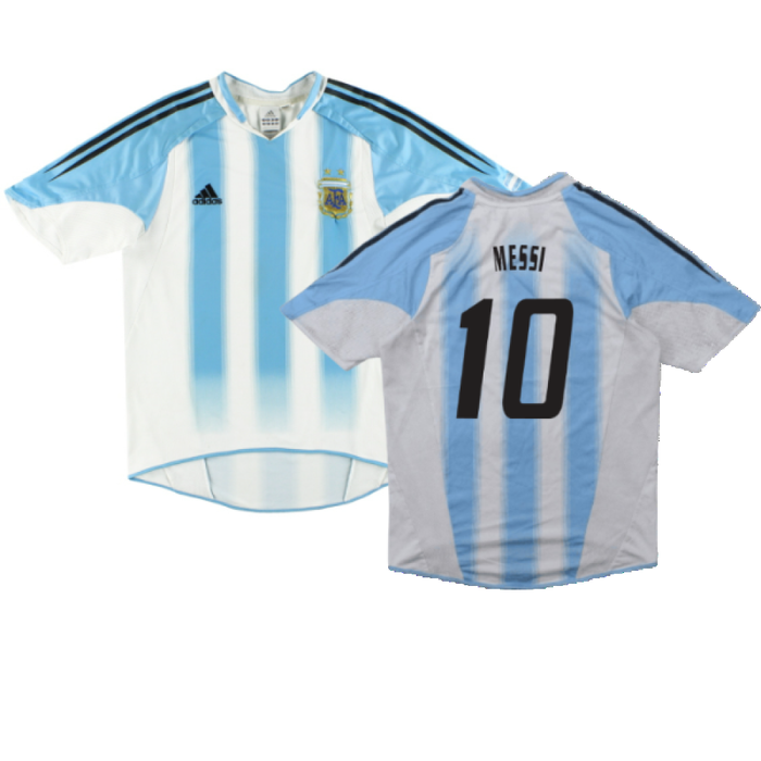 Argentina 2004-05 Home Shirt (XL) (Good) (MESSI 10)