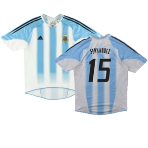 Argentina 2004-06 Home Shirt (S) (Good) (Fernandez 15)_0