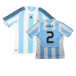 Argentina 2008-09 Home Shirt (L) (Very Good) (Ayala 2)_0