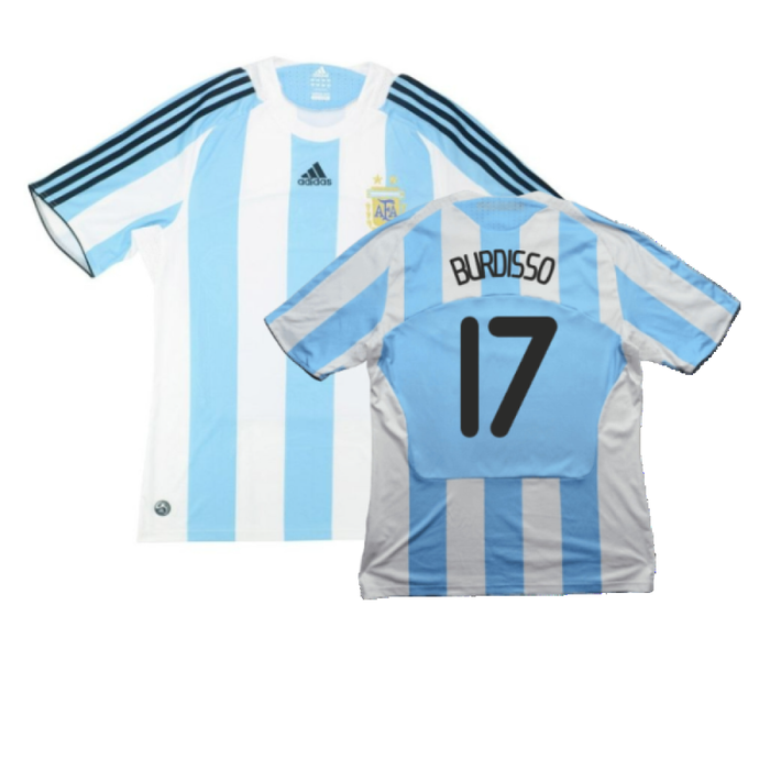 Argentina 2008-09 Home Shirt (L) (Good) (Burdisso 17)