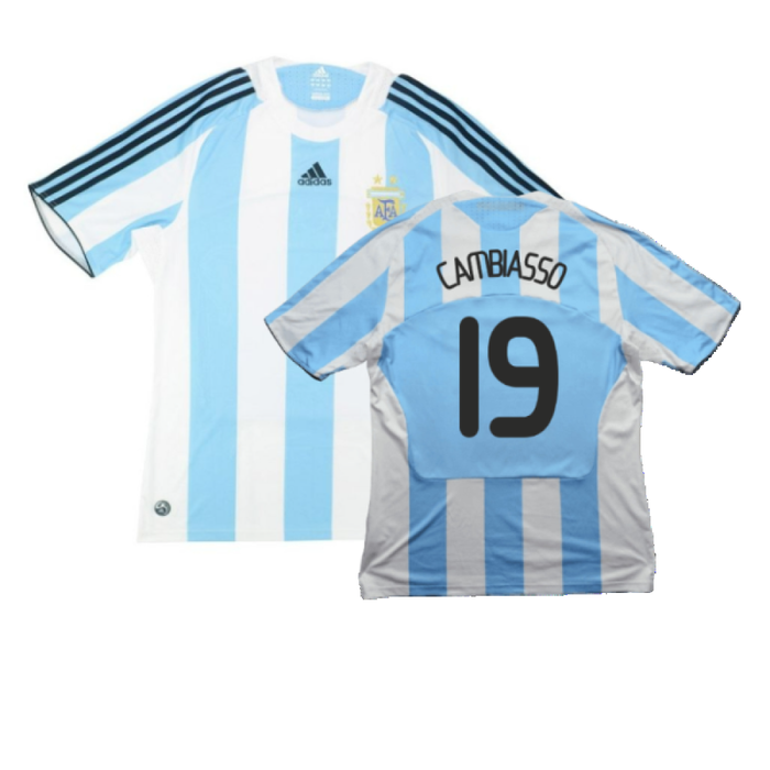 Argentina 2008-09 Home Shirt (L) (Very Good) (Cambiasso 19)