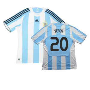 Argentina 2008-09 Home Shirt (L) (Very Good) (Veron 20)_0