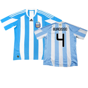 Argentina 2010-11 Home (L) (Excellent) (Burdisso 4)_0