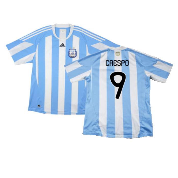 Argentina 2010-11 Home Shirt (Excellent) (Crespo 9)