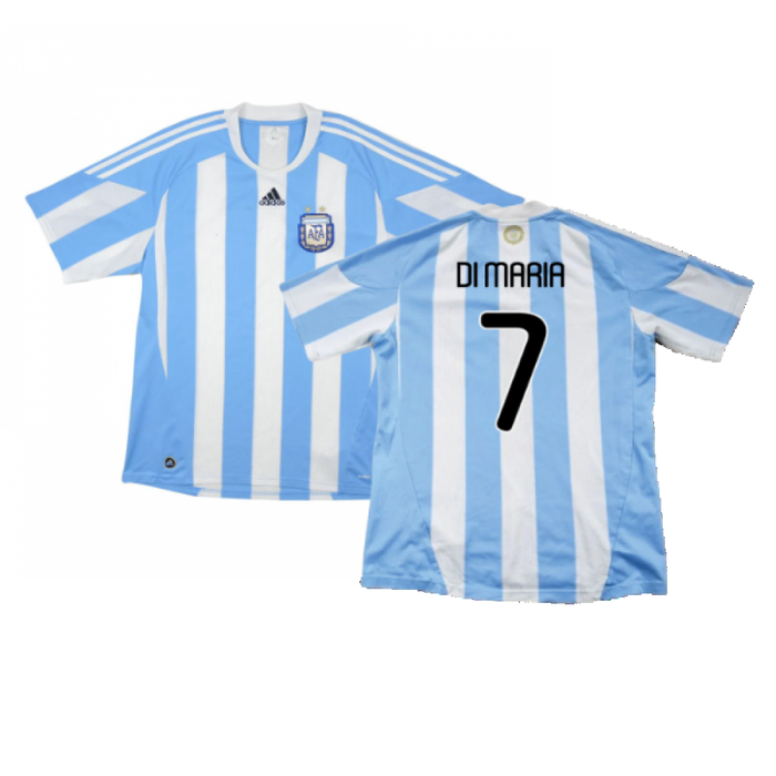 Argentina 2010-11 Home Shirt (Excellent) (Di Maria 7)