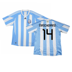 Argentina 2010-11 Home Shirt (Excellent) (Mascherano 14)_0