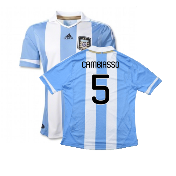 Argentina 2011-2012 Home Shirt (L) (Good) (Cambiasso 5)