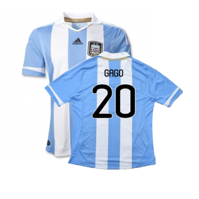 Argentina 2011-2012 Home Shirt (L) (Good) (Gago 20)