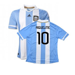 Argentina 2011-2012 Home Shirt (L) (Good) (RIQUELME 10)_0