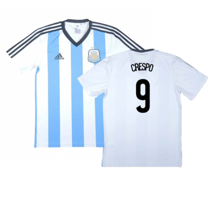 Argentina 2013-15 Basic Home Shirt (Very Good) (Crespo 9)