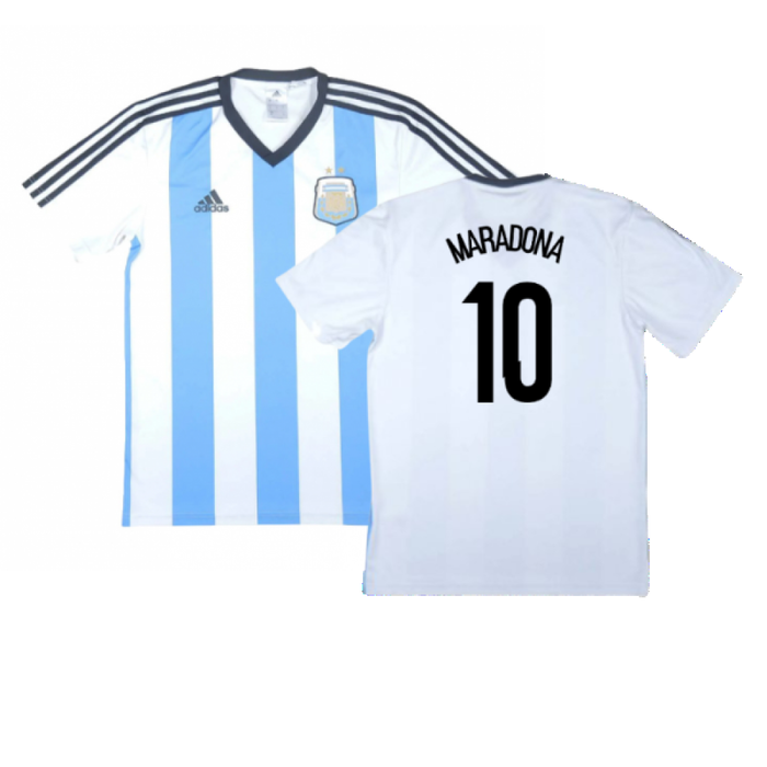 Argentina 2013-15 Basic Home Shirt (Very Good) (Maradona 10)