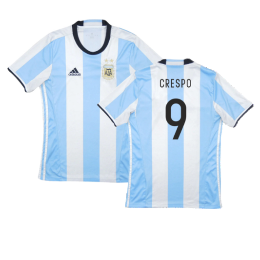 Argentina 2016-17 Home Shirt (Excellent) (CRESPO 9)_0
