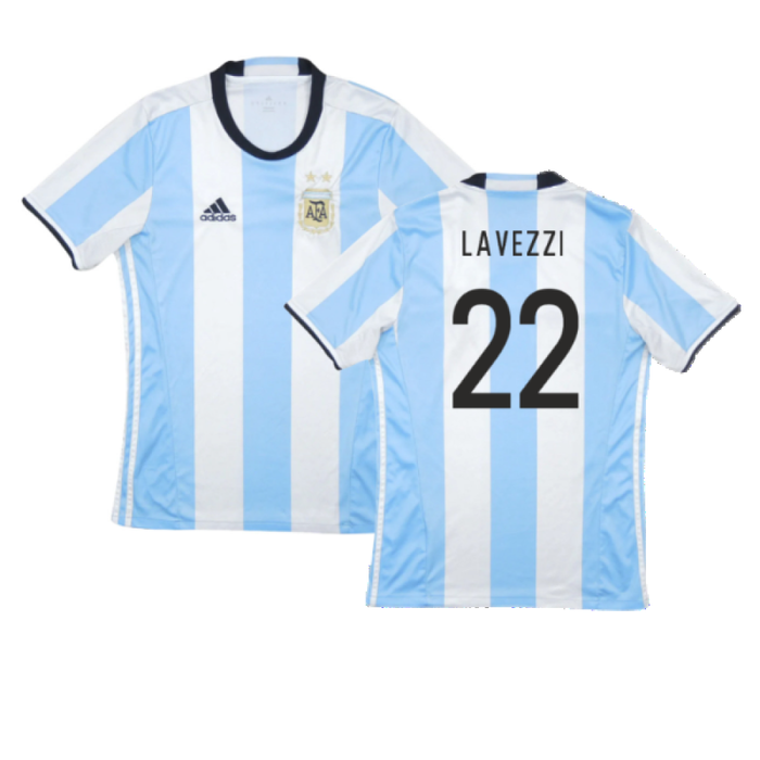 Argentina 2016-17 Home Shirt (Excellent) (Lavezzi 22)