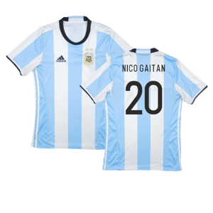 Argentina 2016-17 Home Shirt (Excellent) (Nico Gaitan 20)_0