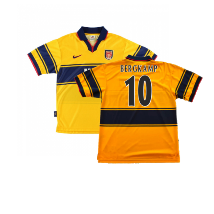 Arsenal 1997-99 Away Shirt (Excellent) (Bergkamp 10)