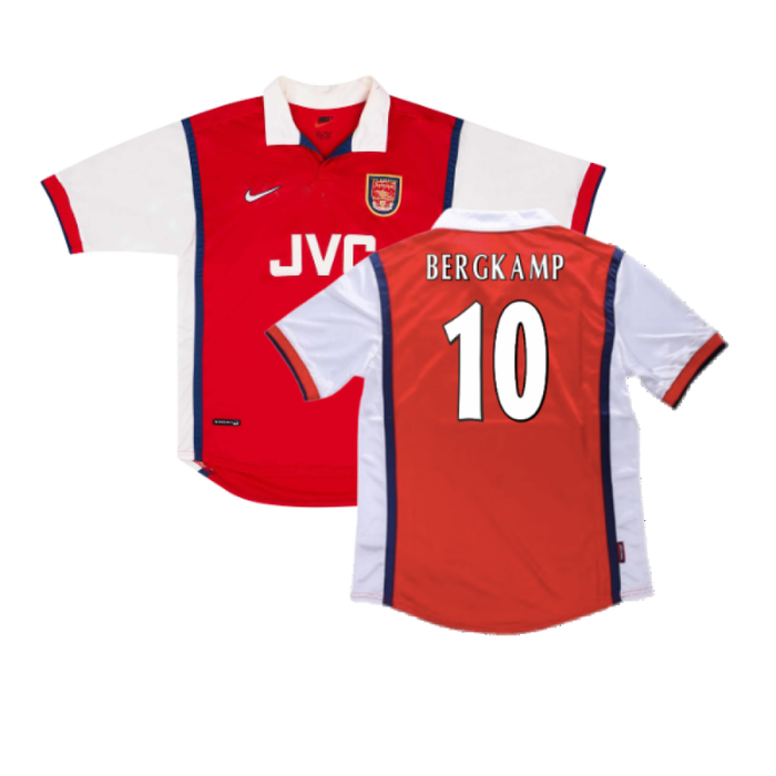 Arsenal 1998-99 Home Shirt (2XL) (Good) (Bergkamp 10)