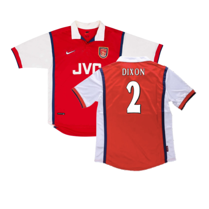 Arsenal 1998-99 Home Shirt (2XL) (Good) (Dixon 2)